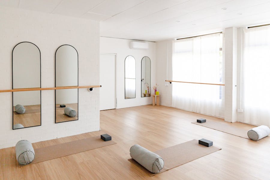 The Studio before a morning yoga class