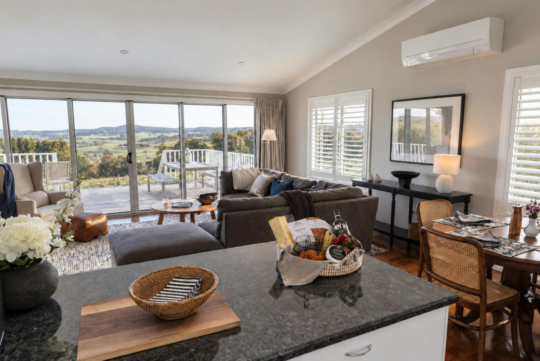 Living area with valley views