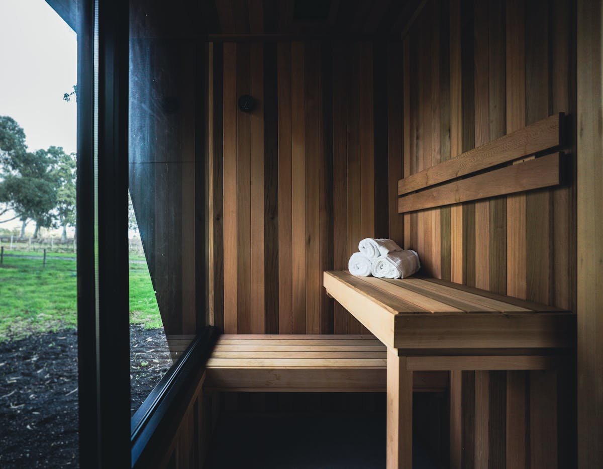 In-cabin sauna in CABN X McLaren Vale