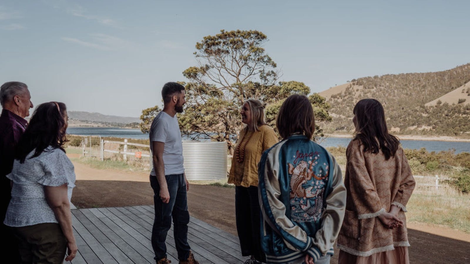 Guests enjoying the views