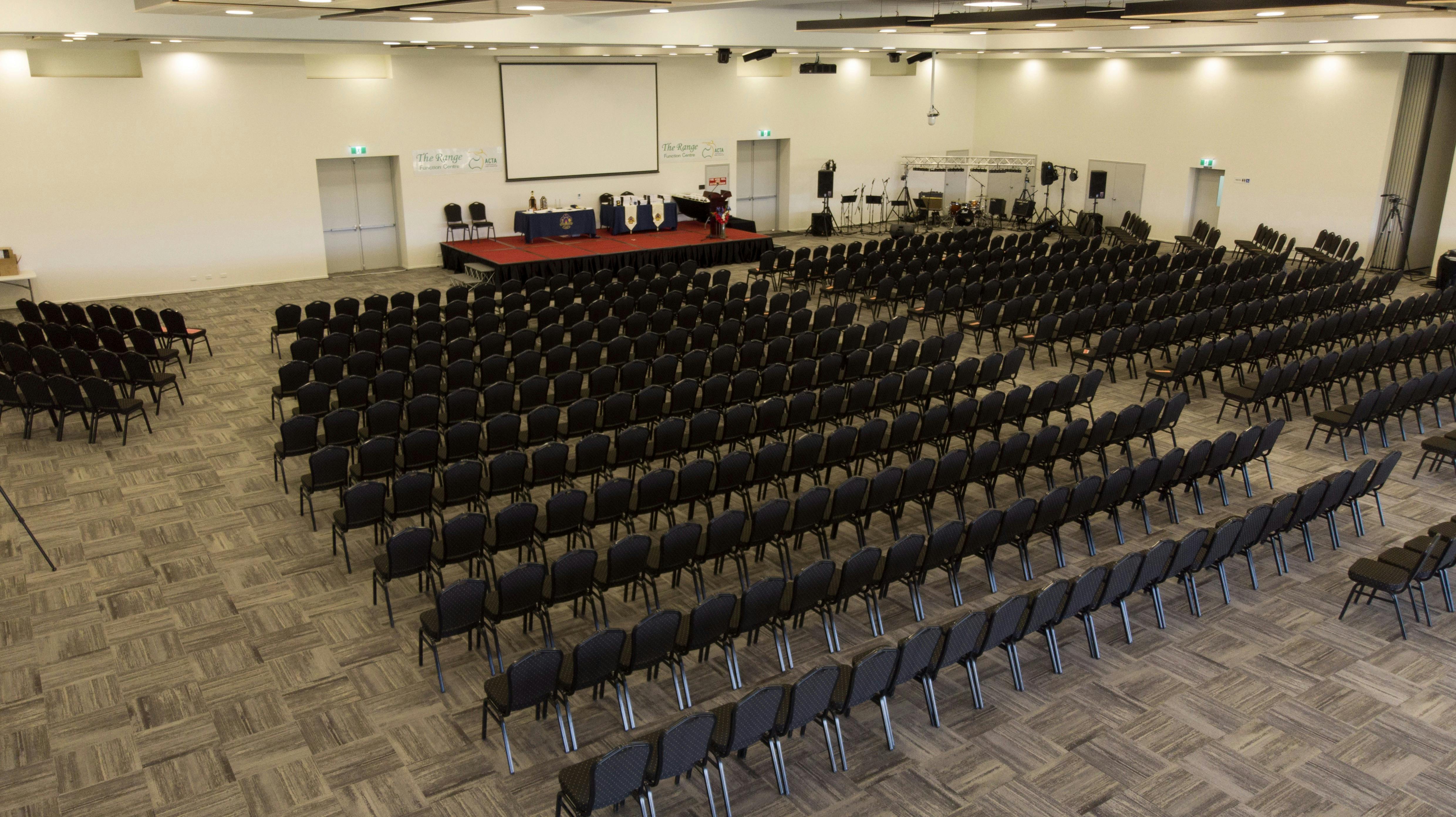 Set up of seating in conference style