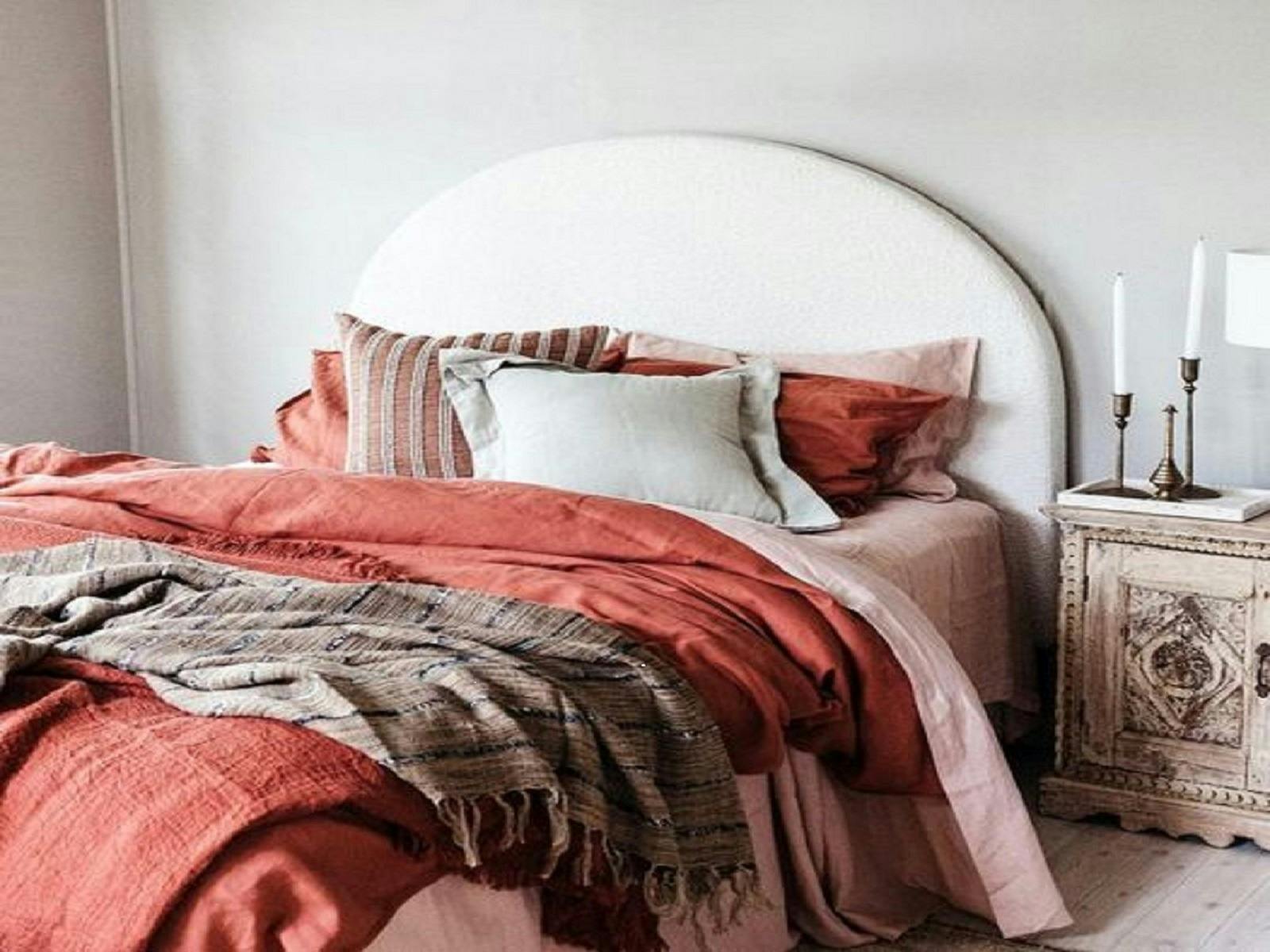 King size Boucle Bedhead