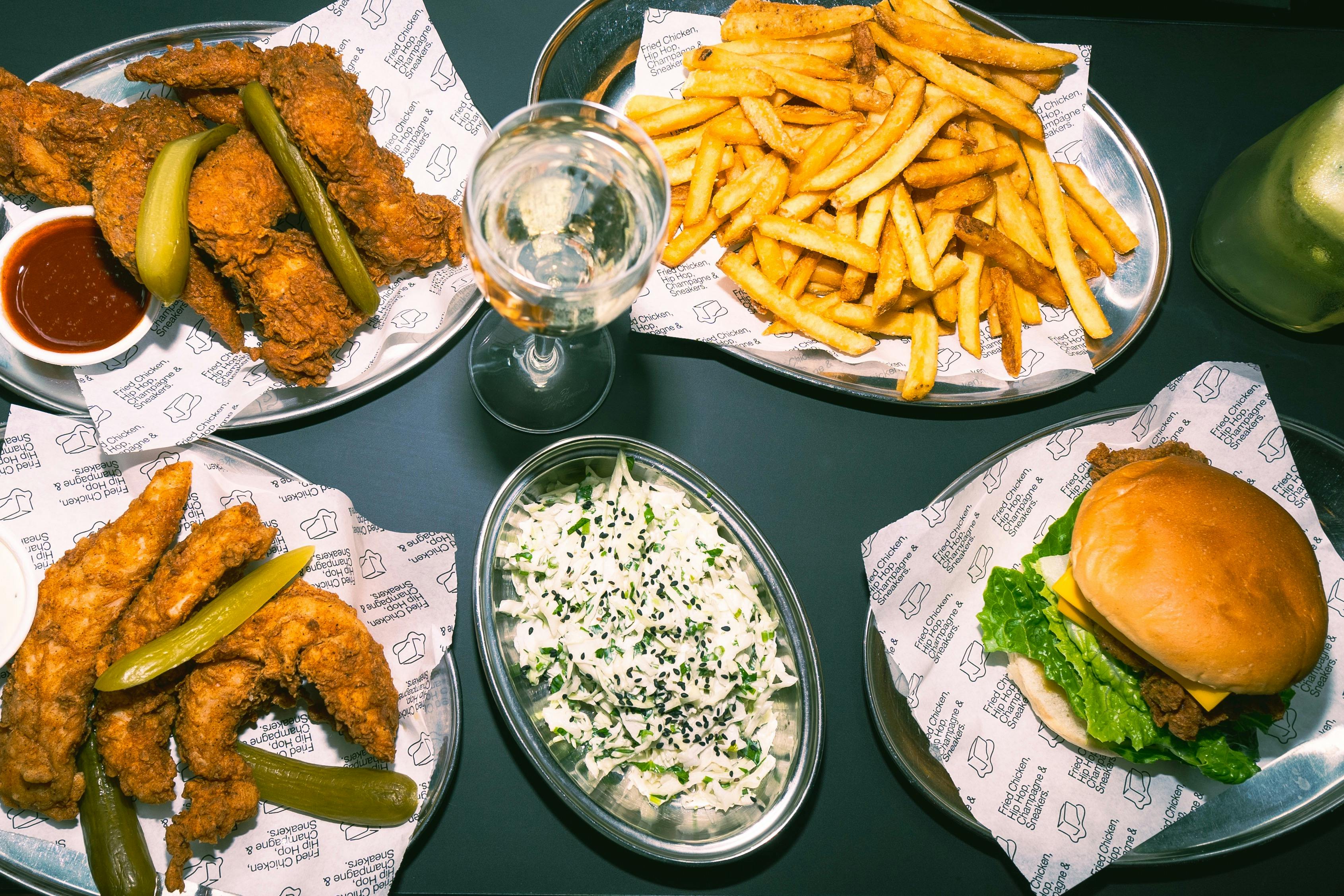 burgers, fries, chicken at Butter Sydney