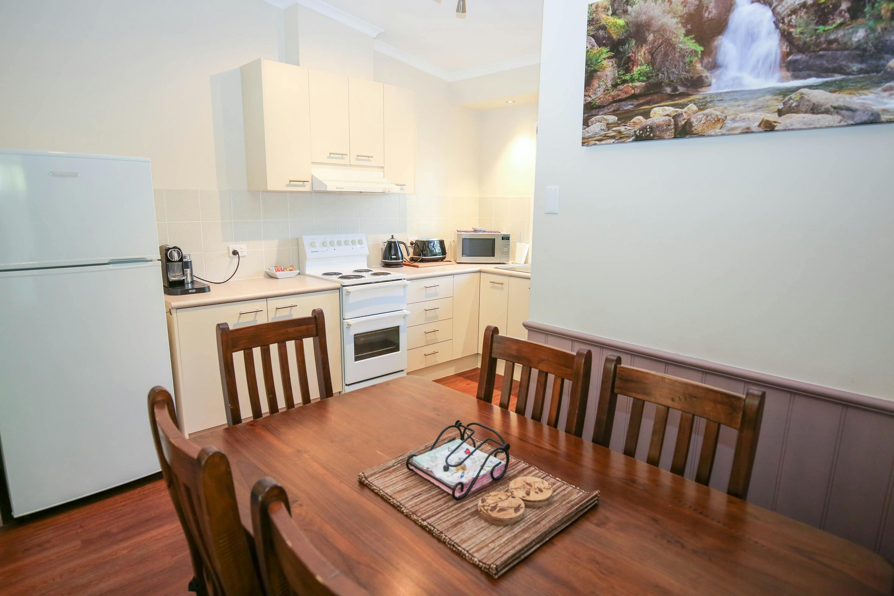 Dining and Kitchen at Silver Birches Unit 7