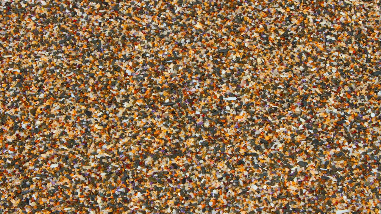 Hang on! That’s not sand! That’s just lots of really small stones! Stony Beach.