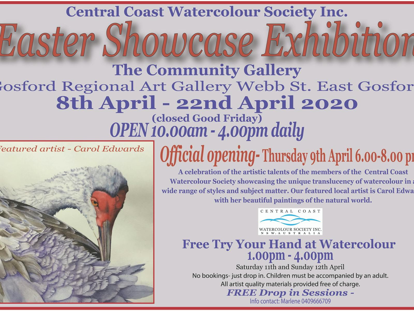 Image for Easter Showcase Exhibition of Central Coast Watercolour Society