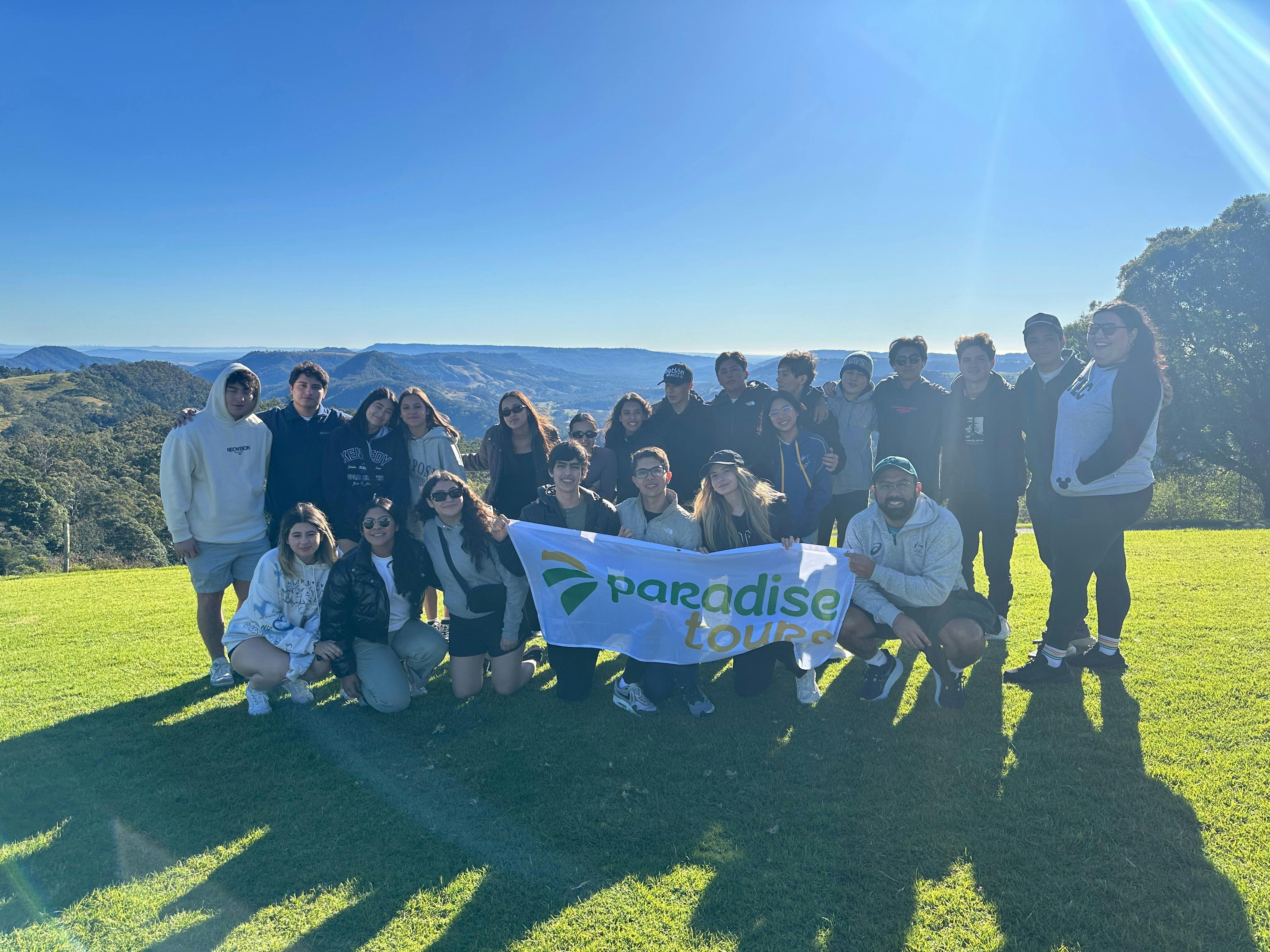 Paradise Tours group at Kamarun lookout
