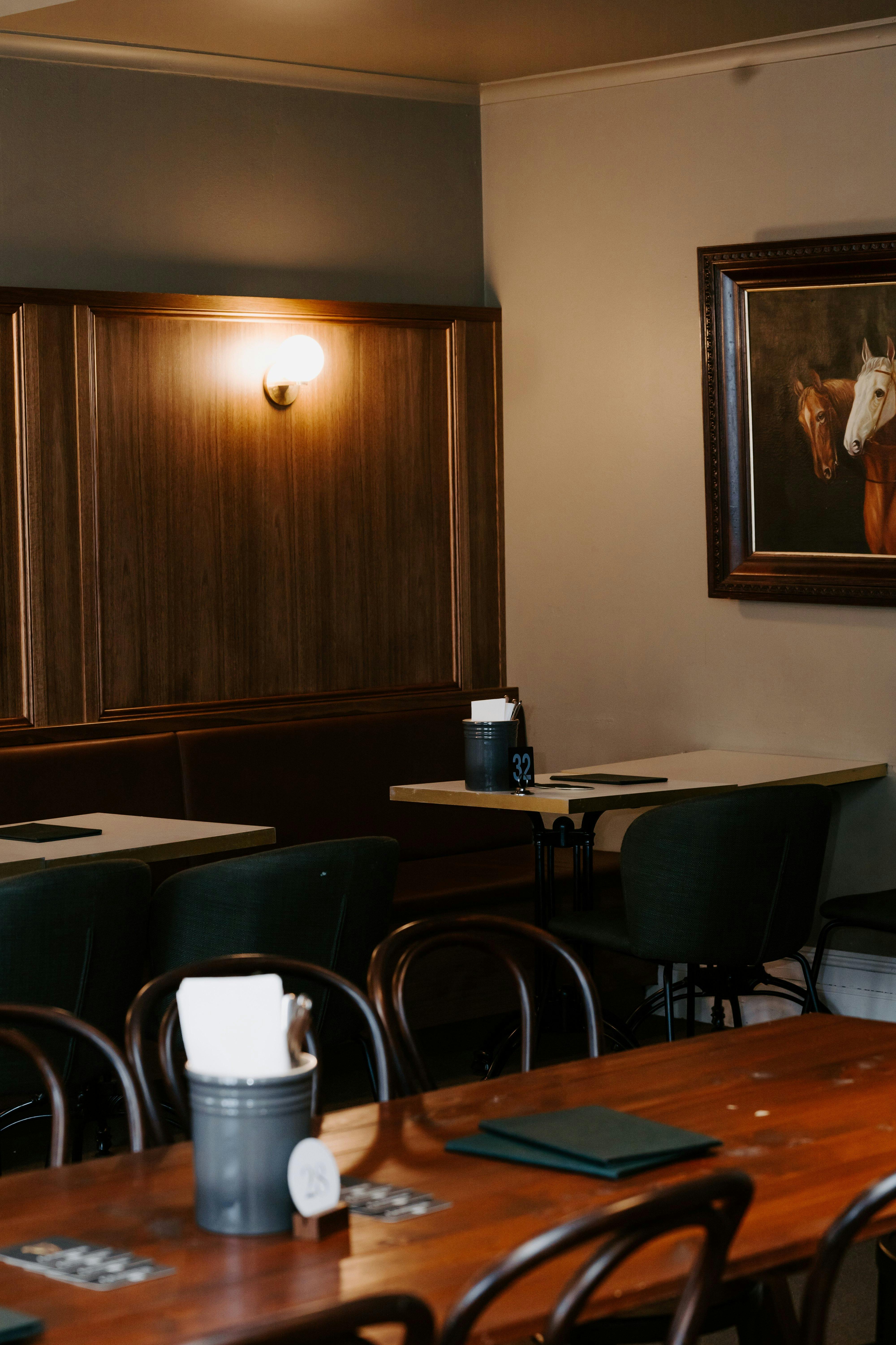 front bar dining area