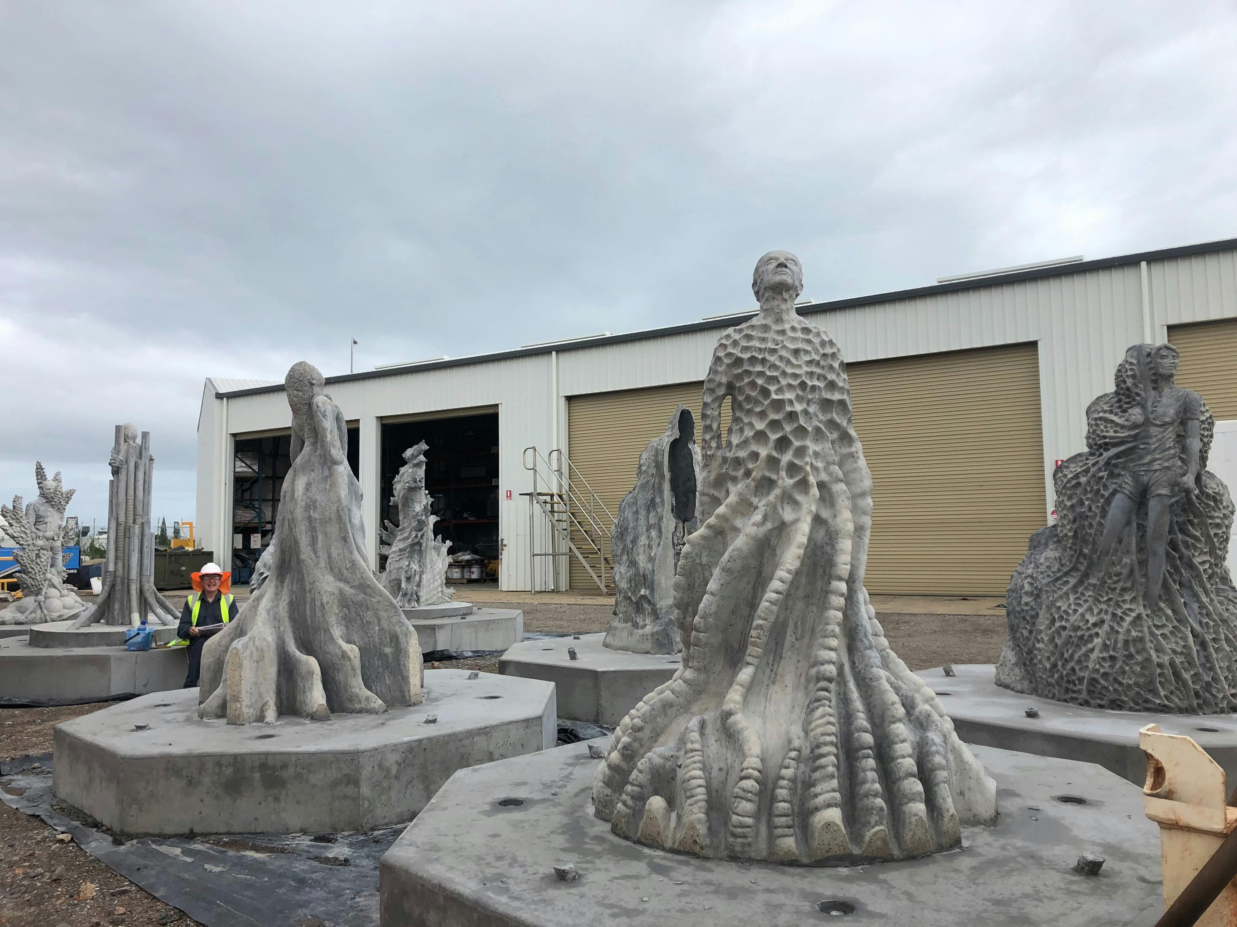 Ocean Sentinels before submerged in water