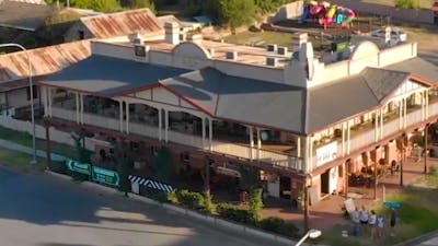 The Royal Hotel Adelong from above