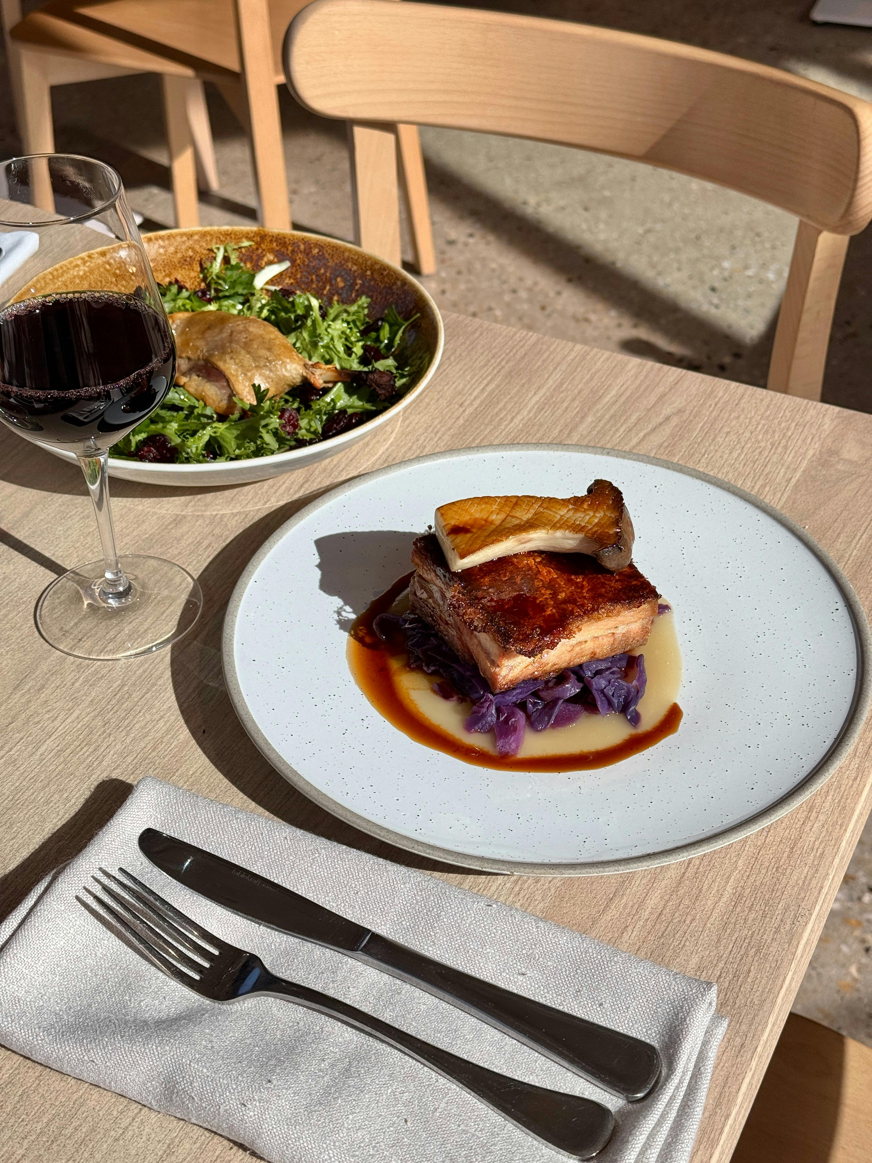 pork belly in Wild Water restaurant