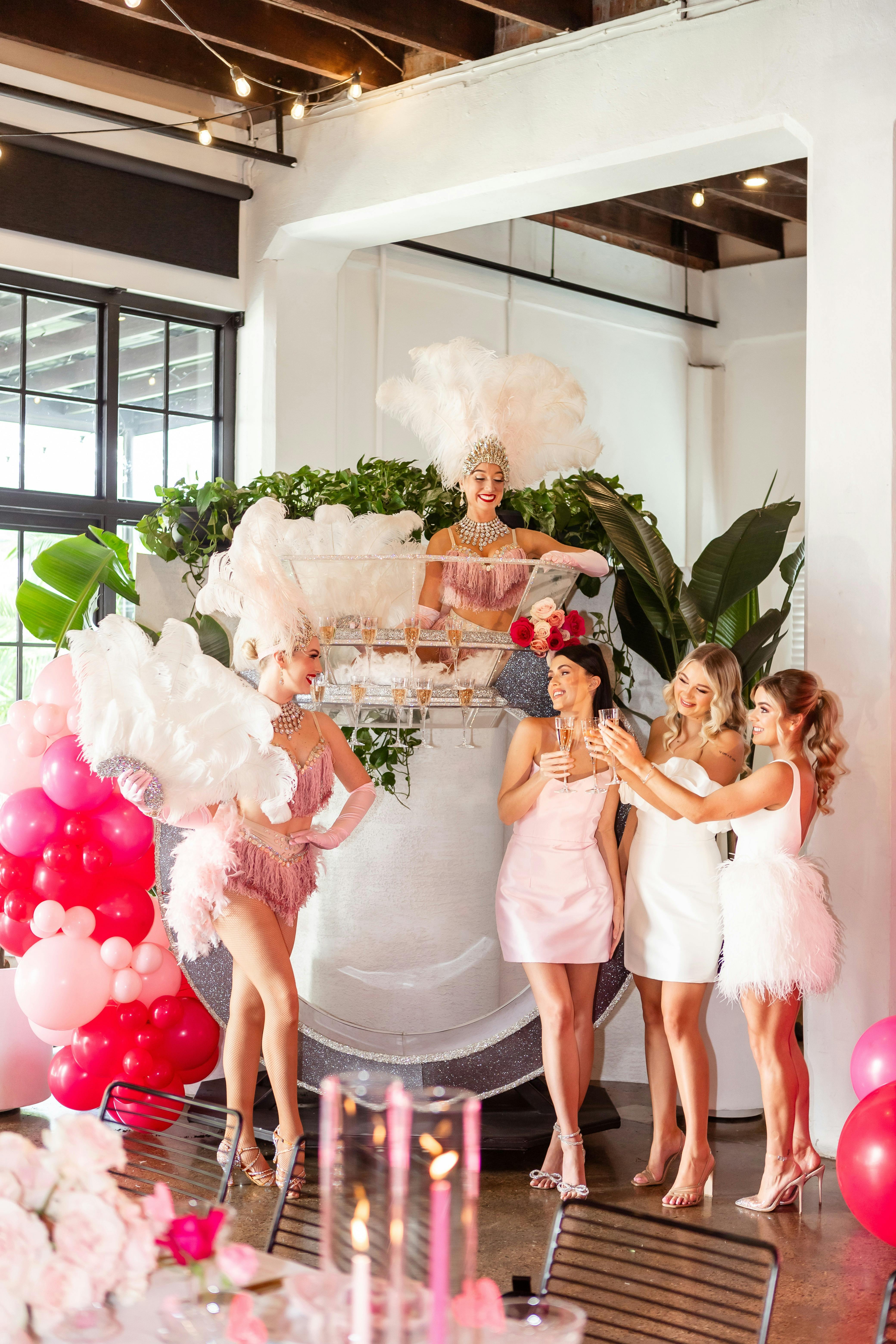 Our Giant Diamond Ring and Showgirls at Ellie's Hen's Party