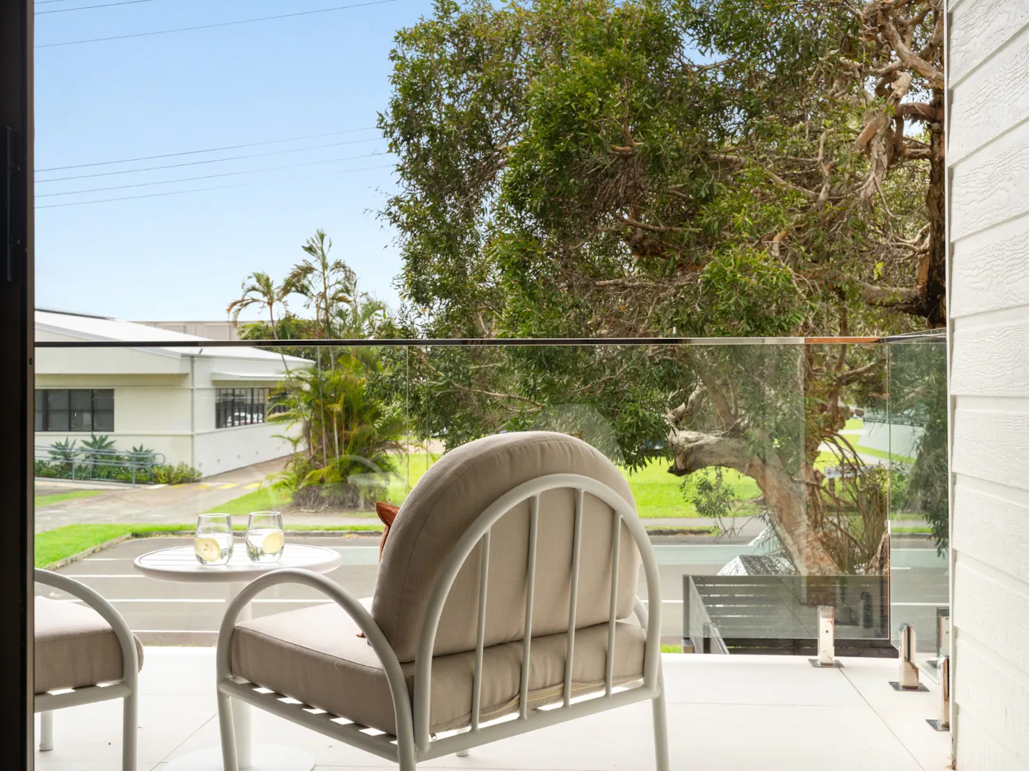 Private upstairs balcony - perfect for an afternoon drink