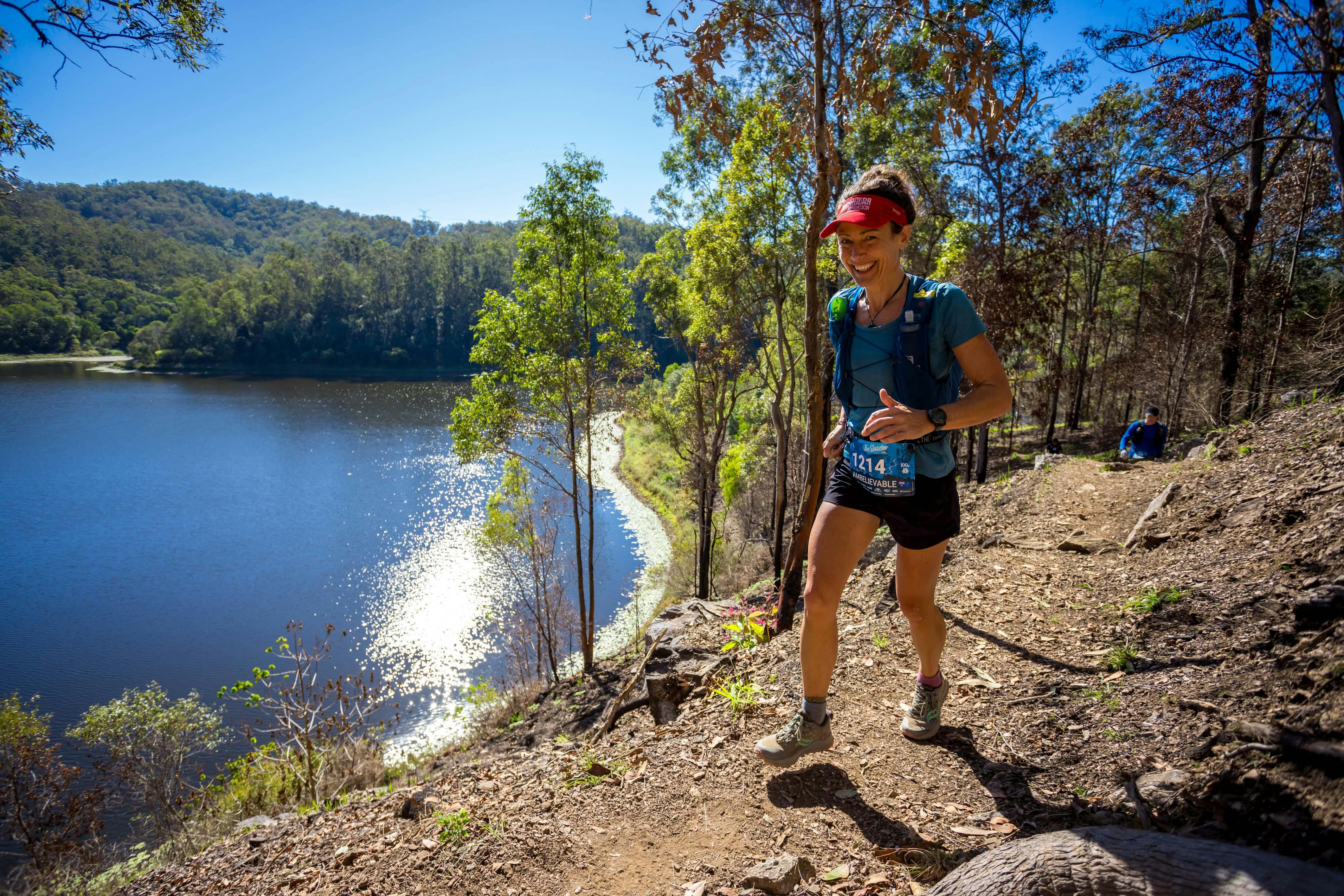 Gold Creek Reservoir on a sunny race day