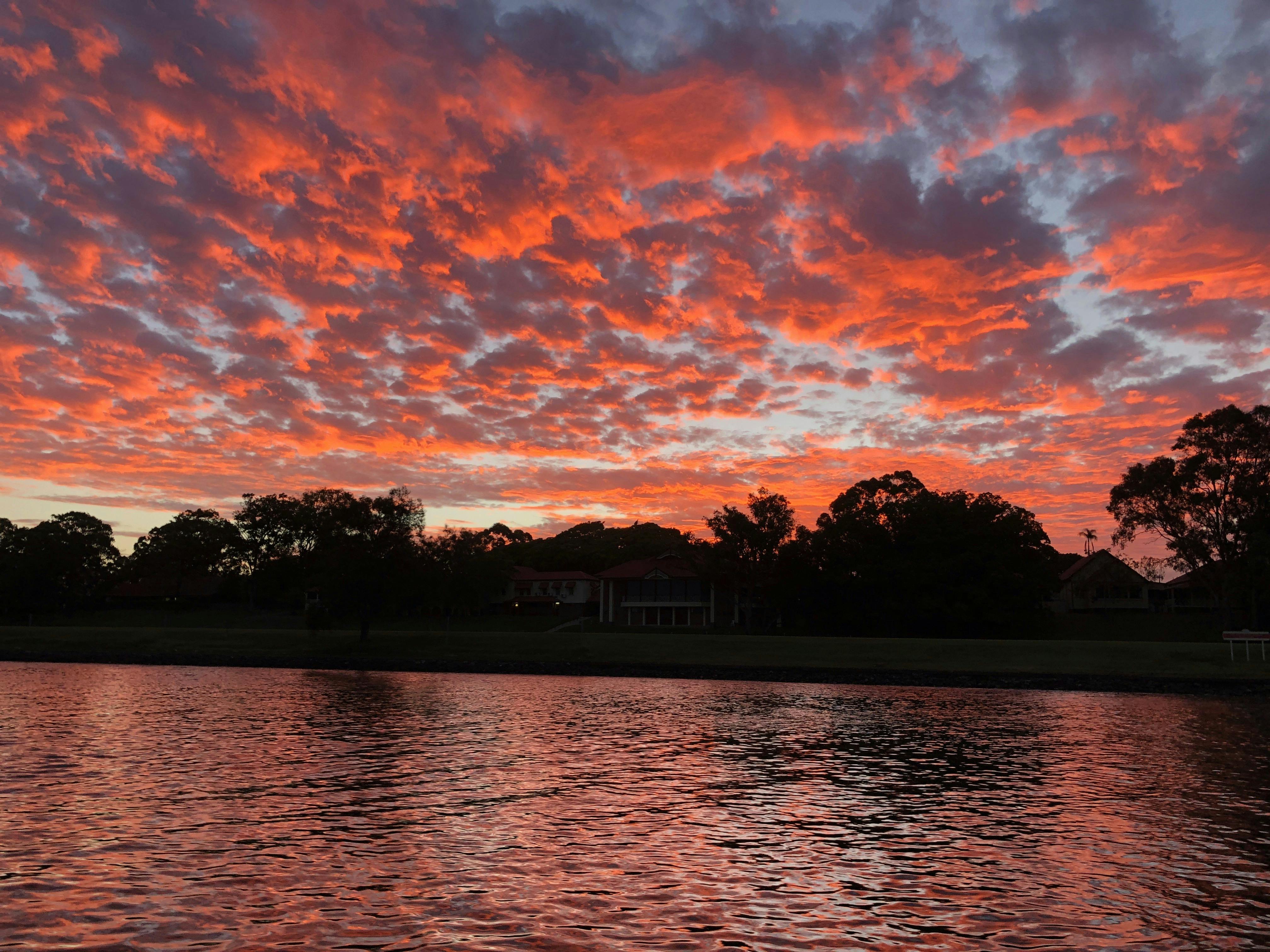 Enjoy a stunning sunset on the water