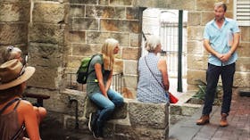 Sydney sandstone ruins in the Rocks