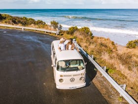Cruise the iconic Great Ocean Road and enjoy this automatic kombi called Harriett.