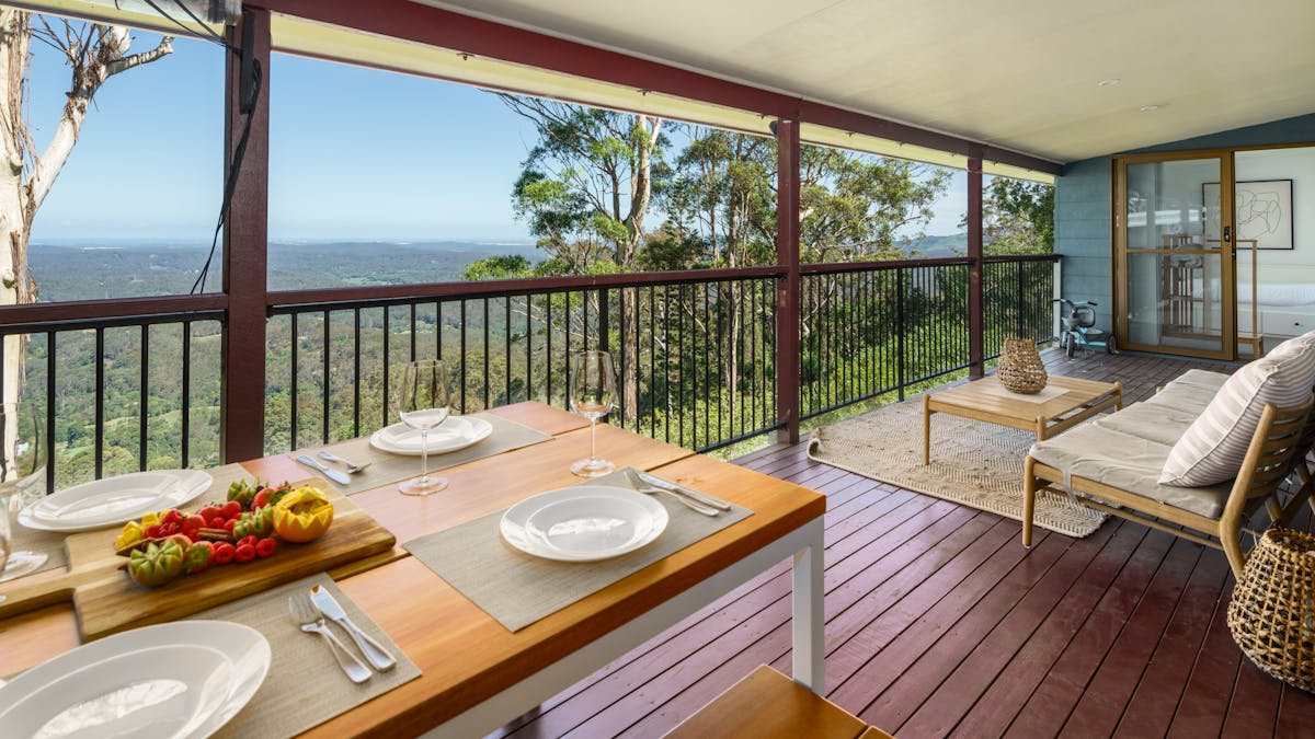 Balcony alfresco area