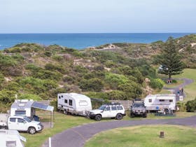Camp next to the ocean