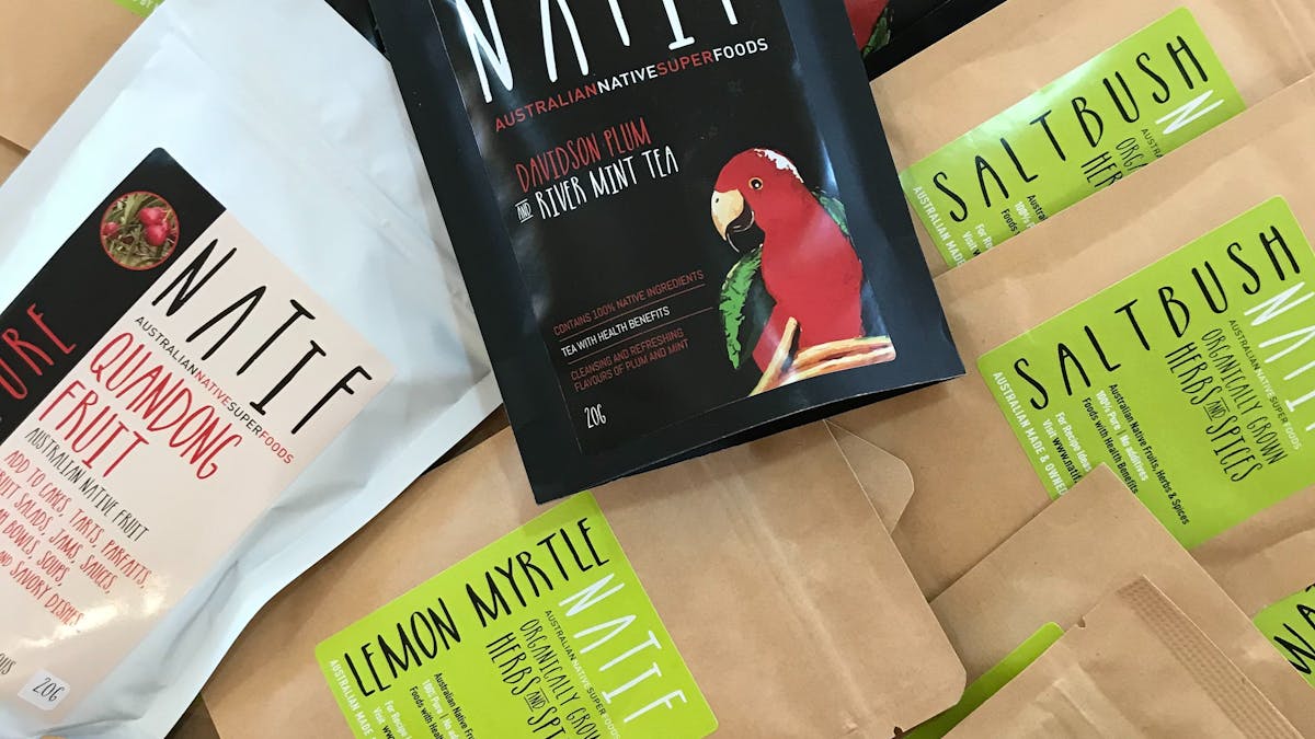 A variety of bush foods are available for purchase