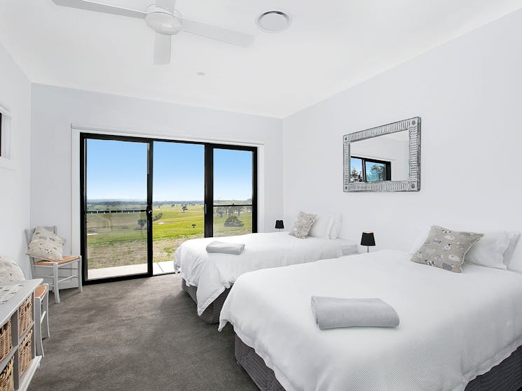 Twin Bedroom with stunning views