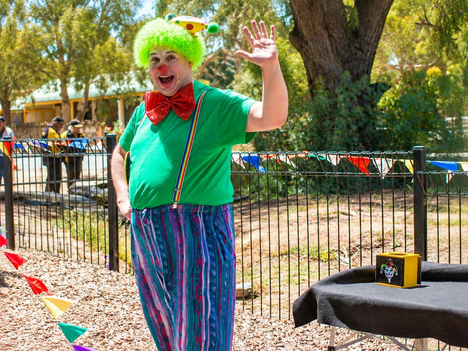 Ballons, Facepainting & a Magic Show for the young and young at heart.