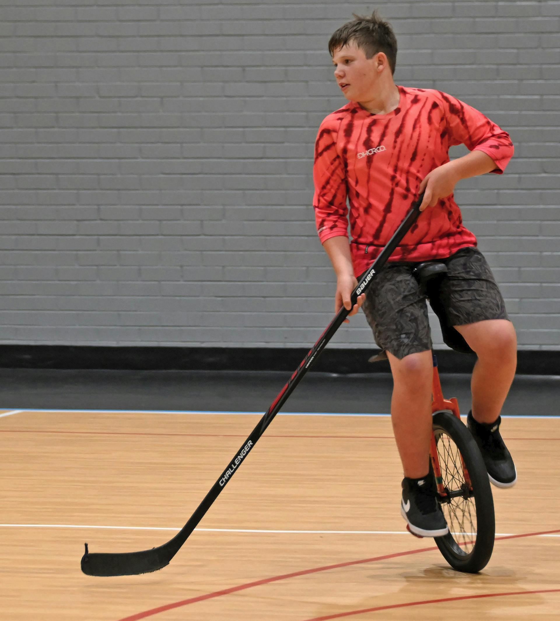 Unicycle hockey