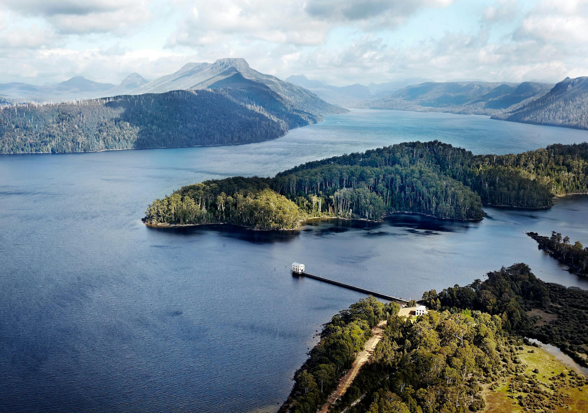 Lake St Clair and Pumphouse Point Tasmania