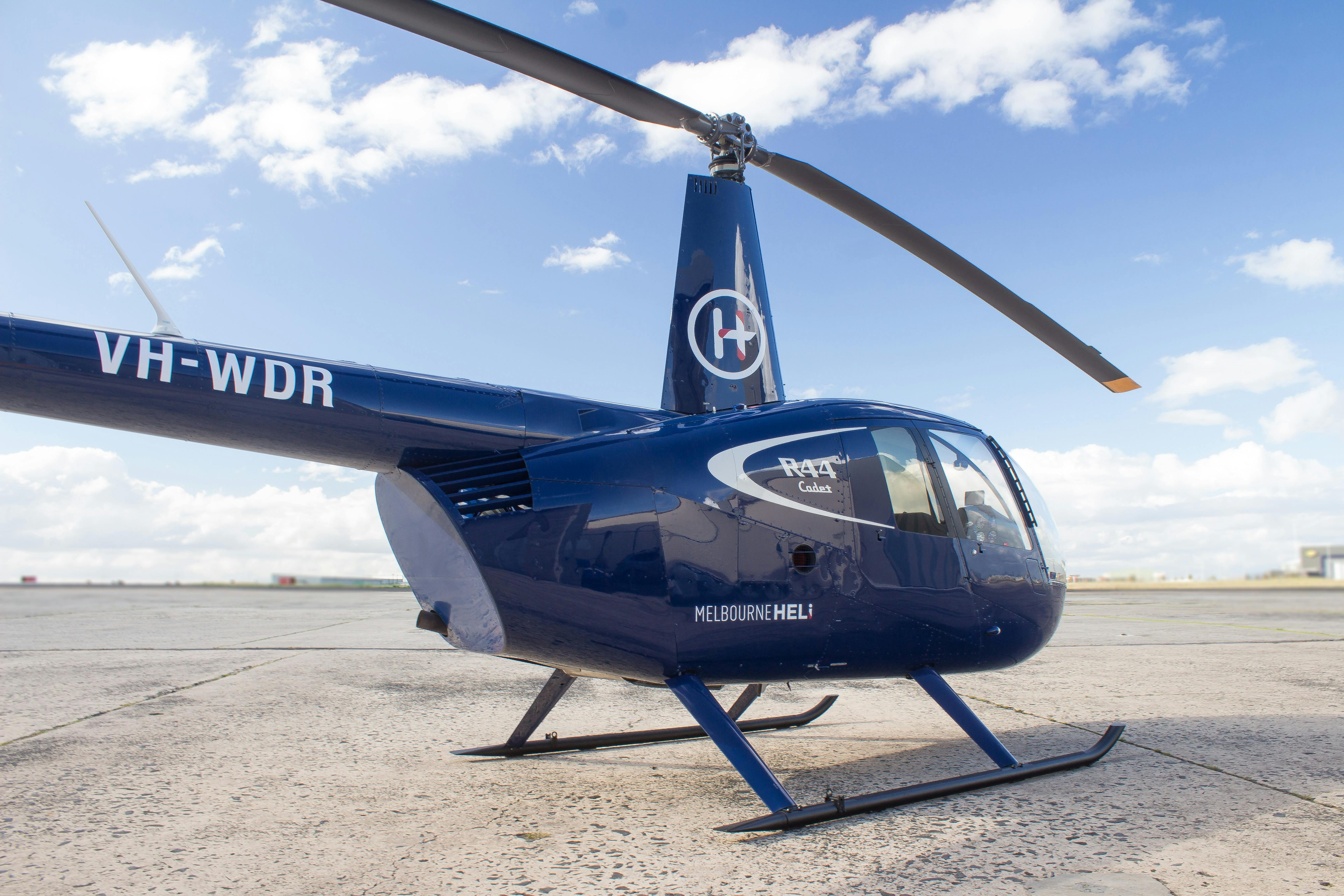 Blue Robinson Helicopter R44 Cadet
