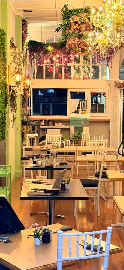 Flowers and inside of bloom room