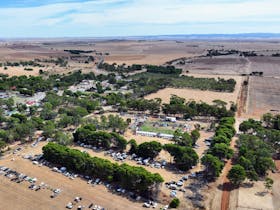 Aerial view of Caltowie Chilled Out 'n' Fired Up Music Festival