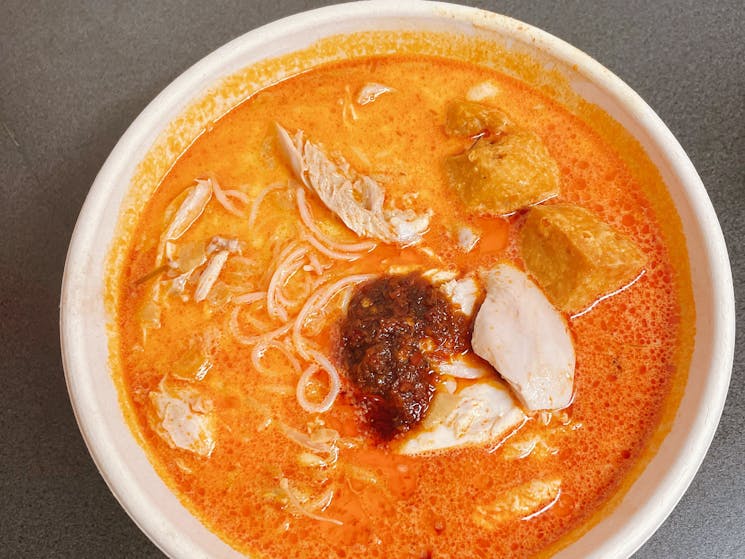 Bowl of laksa