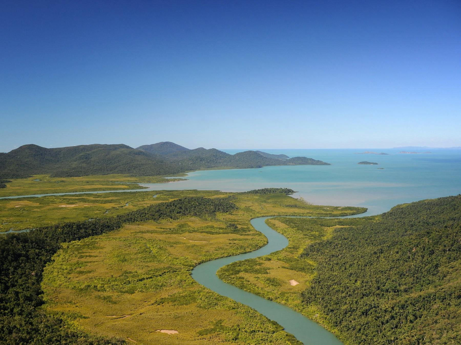 Conway Beach at sunrise and low tide