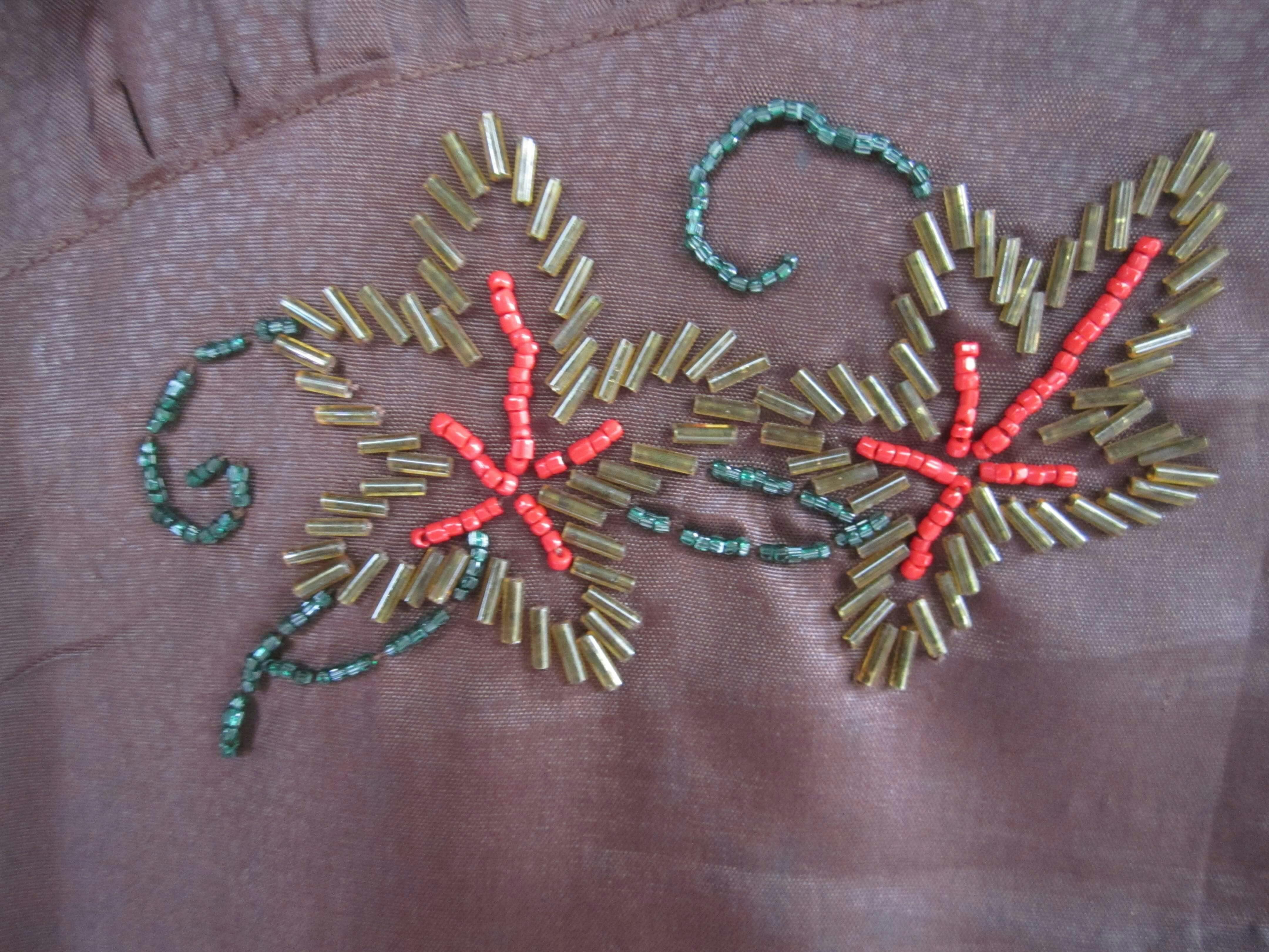 Cocktail dress with beaded work