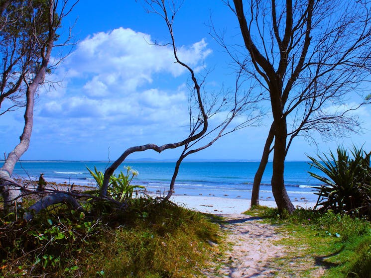 Idyllic approach to Iluka’s Shark Bay.