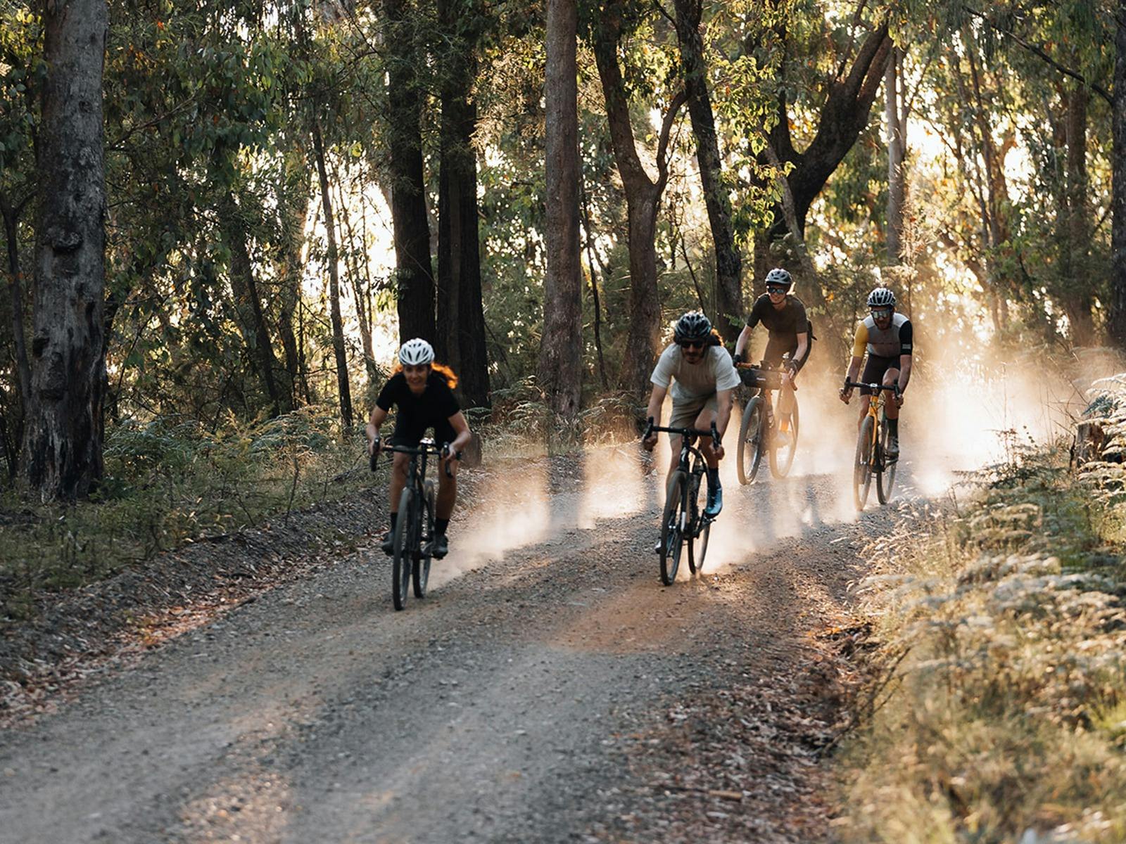 gravel cycling australian bush
