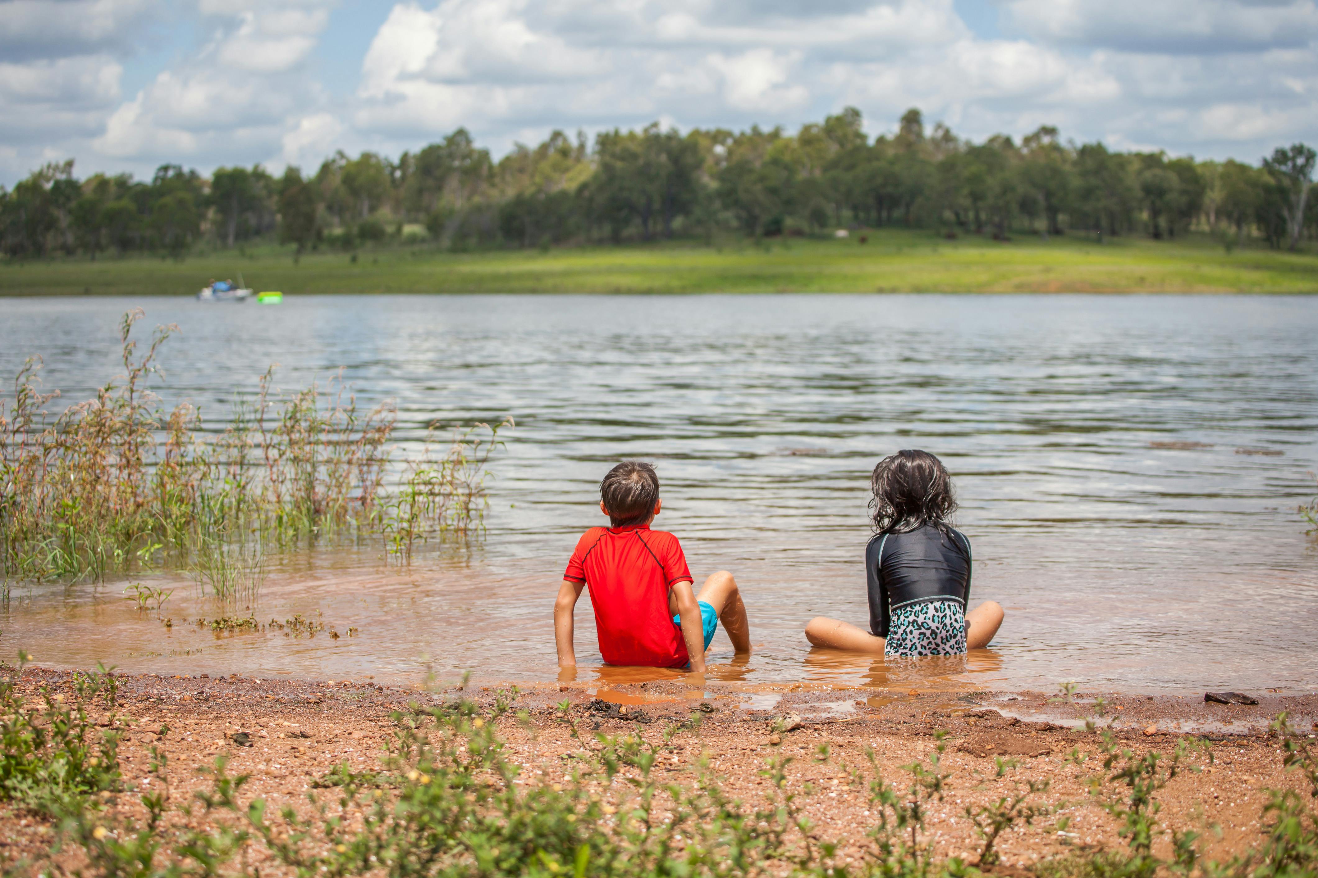 Kids on BP Dam