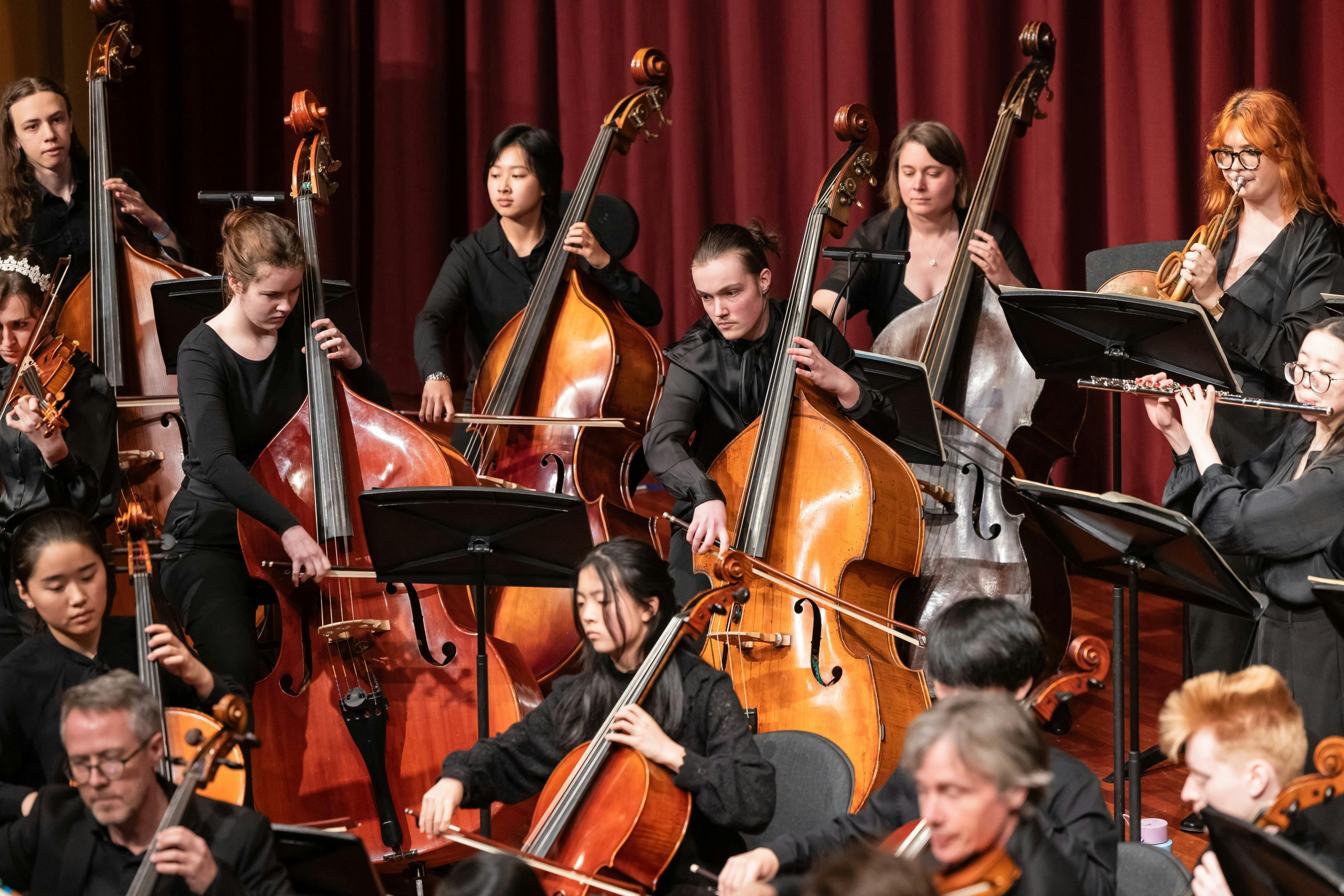 youth orchestra on stage