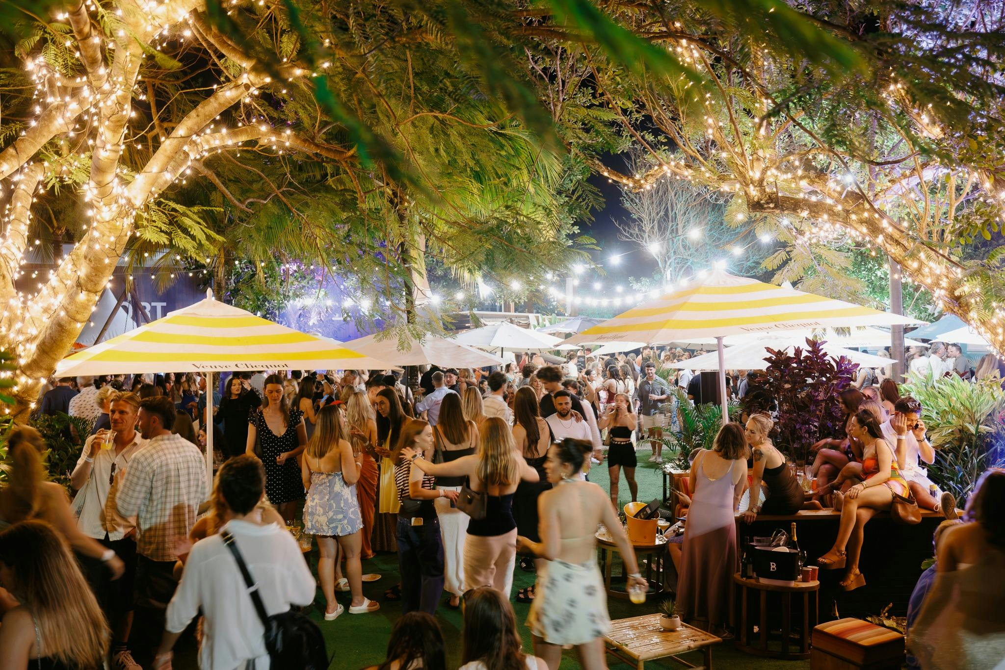Guests enjoying the Food & Wine Festival