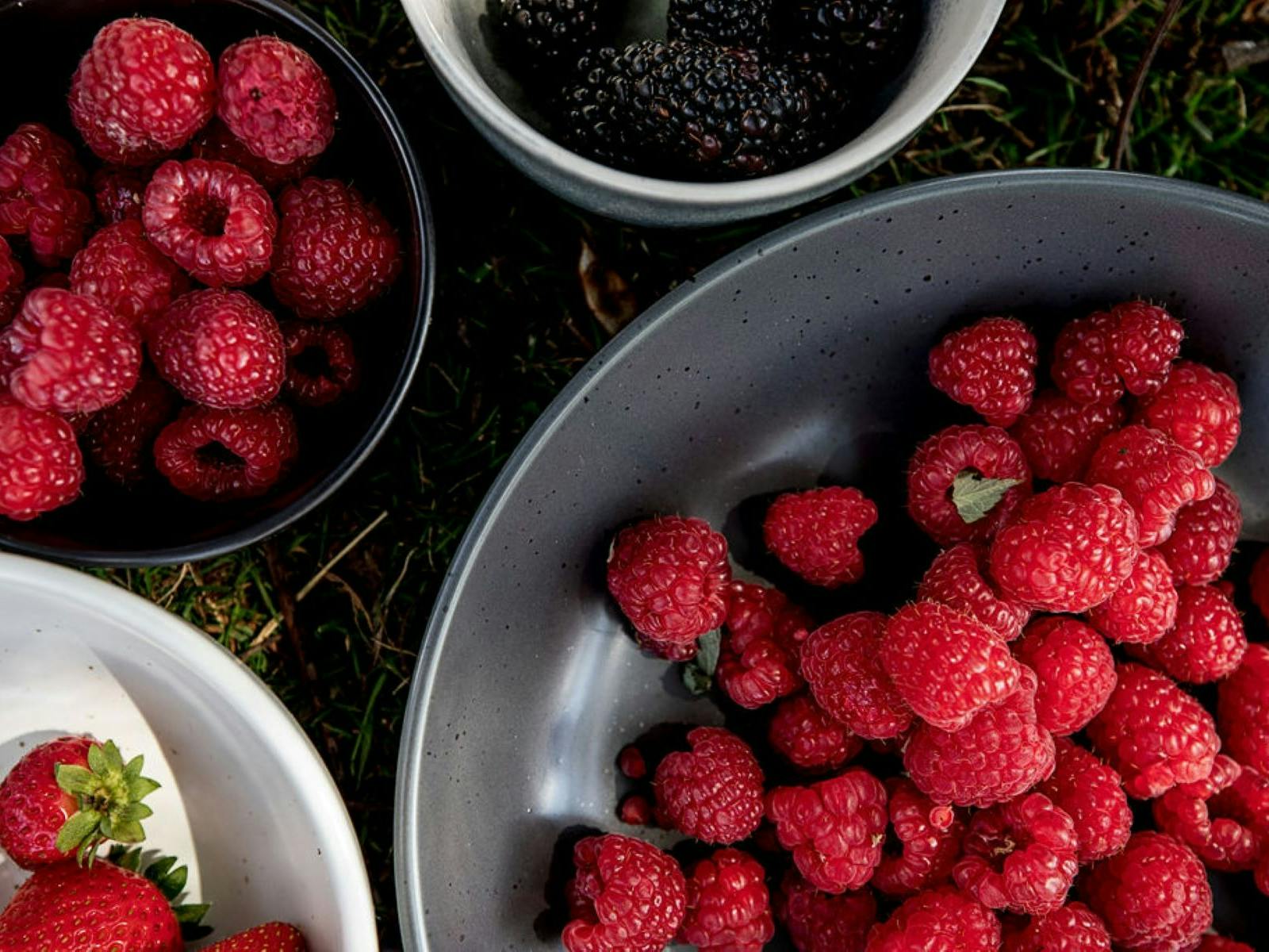 Fresh berries available in season, frozen berries available in the cooler months.