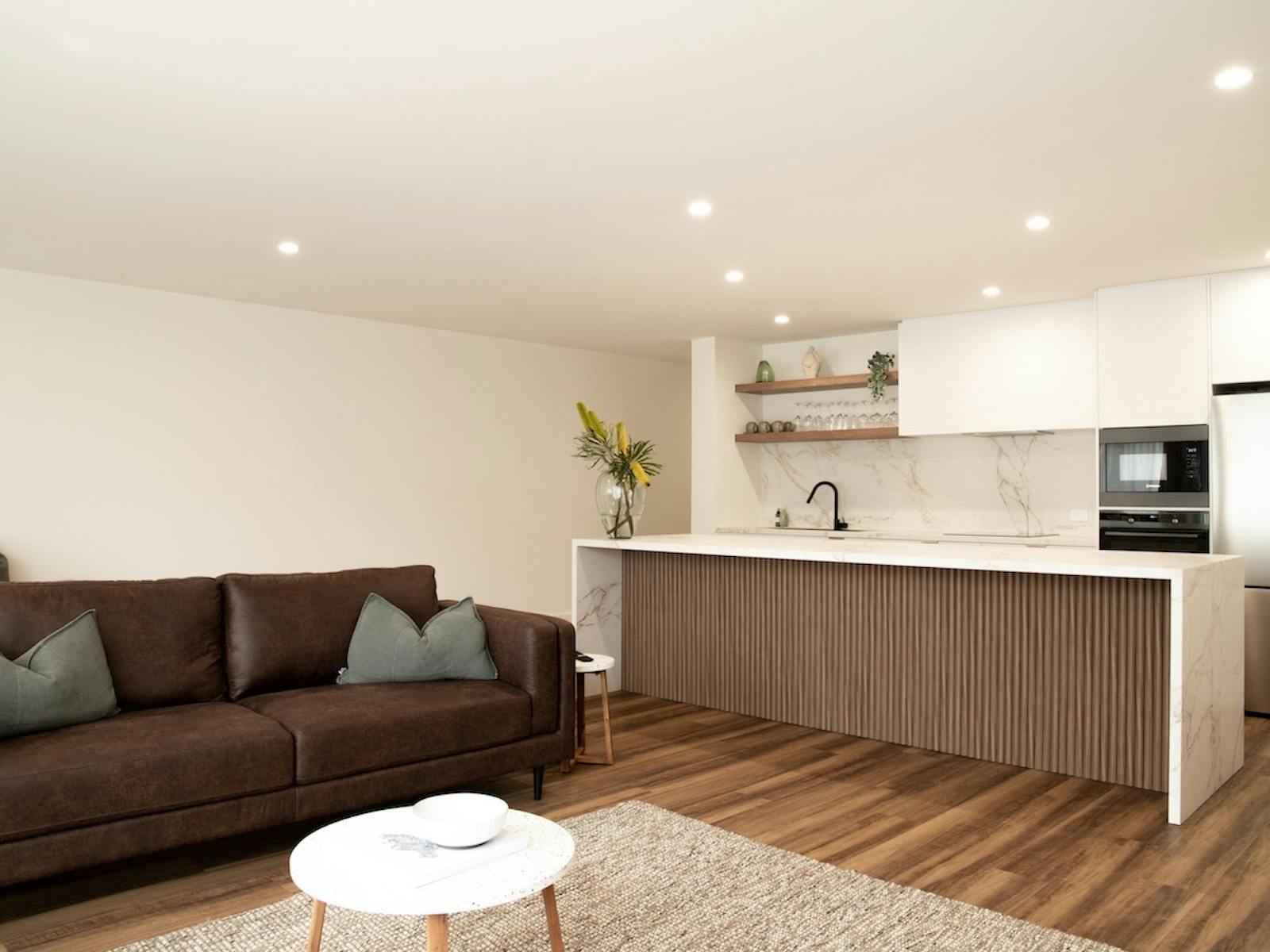 living room kitchen