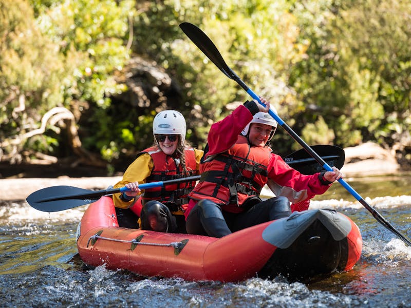 Half day family fun on the Huon & Picton Rivers includes entry to the Tahune Adventure Site.