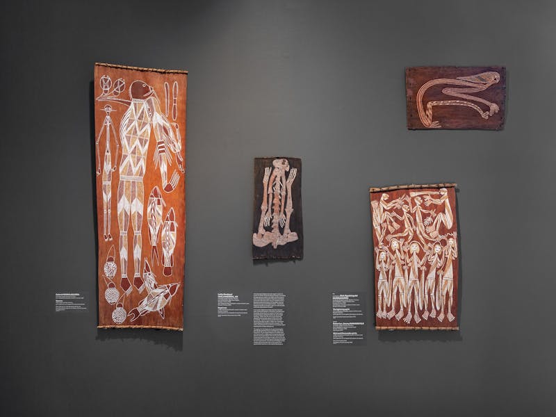 Image for Converging Currents: Bark painting from Arnhem Land