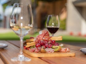 Patritti, wine, winery, cellar door, cheese platter, antipasto, antipasto platter, platter, Adelaide