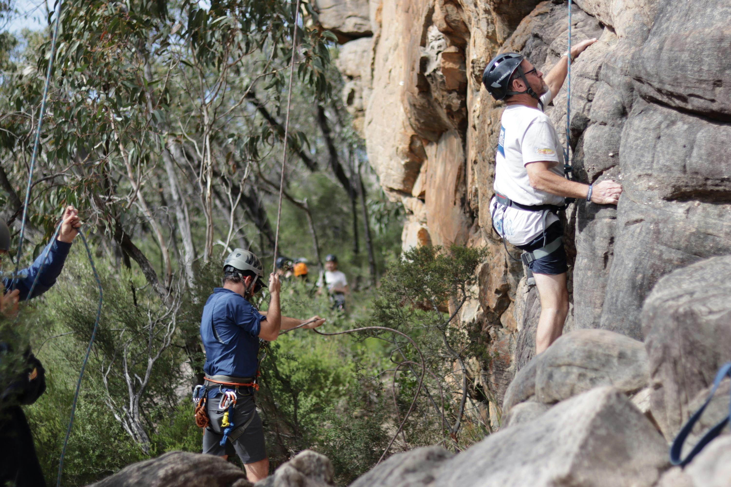 Rock climbing at the Bundaleer