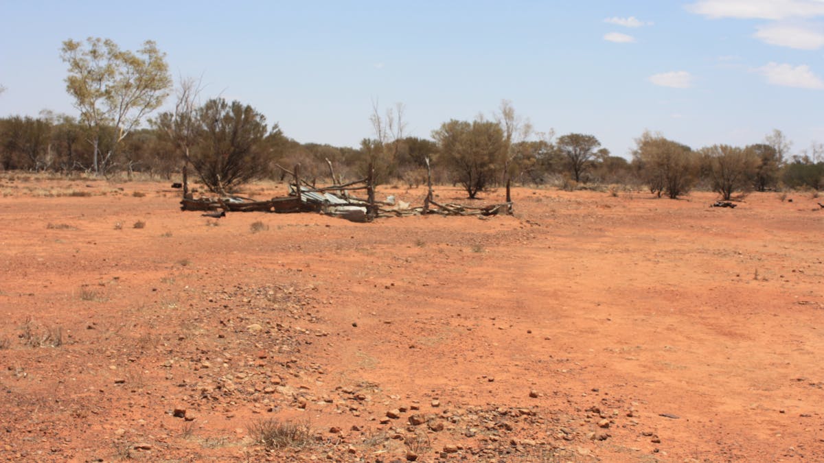 The old goat yard at the JC hotel ruins