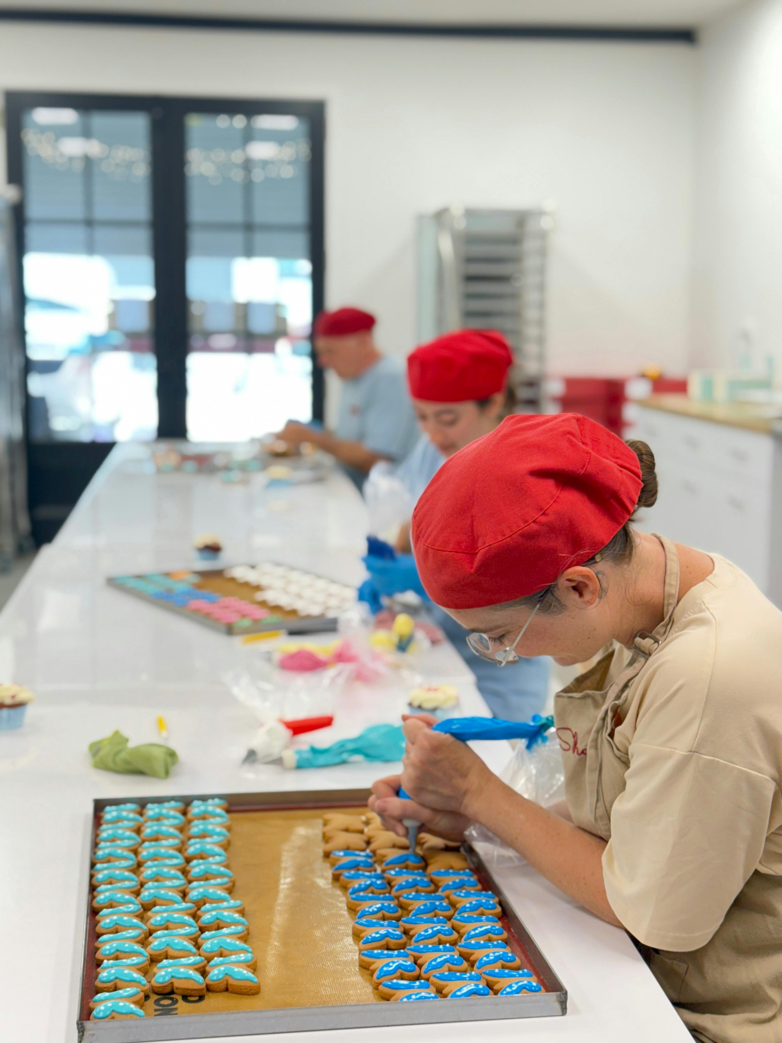 Come and see how we hand ice cookies