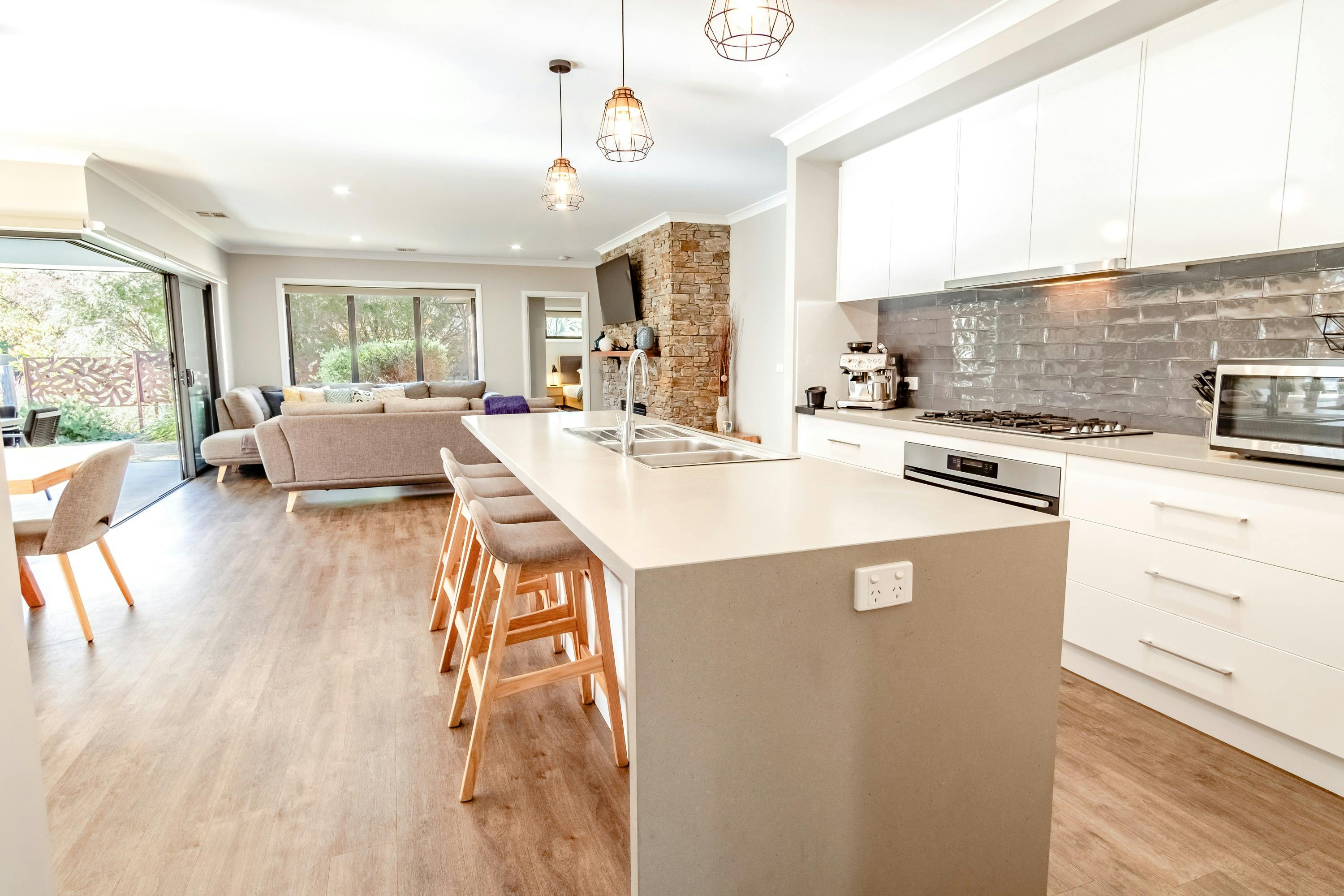 Kitchen and Living area