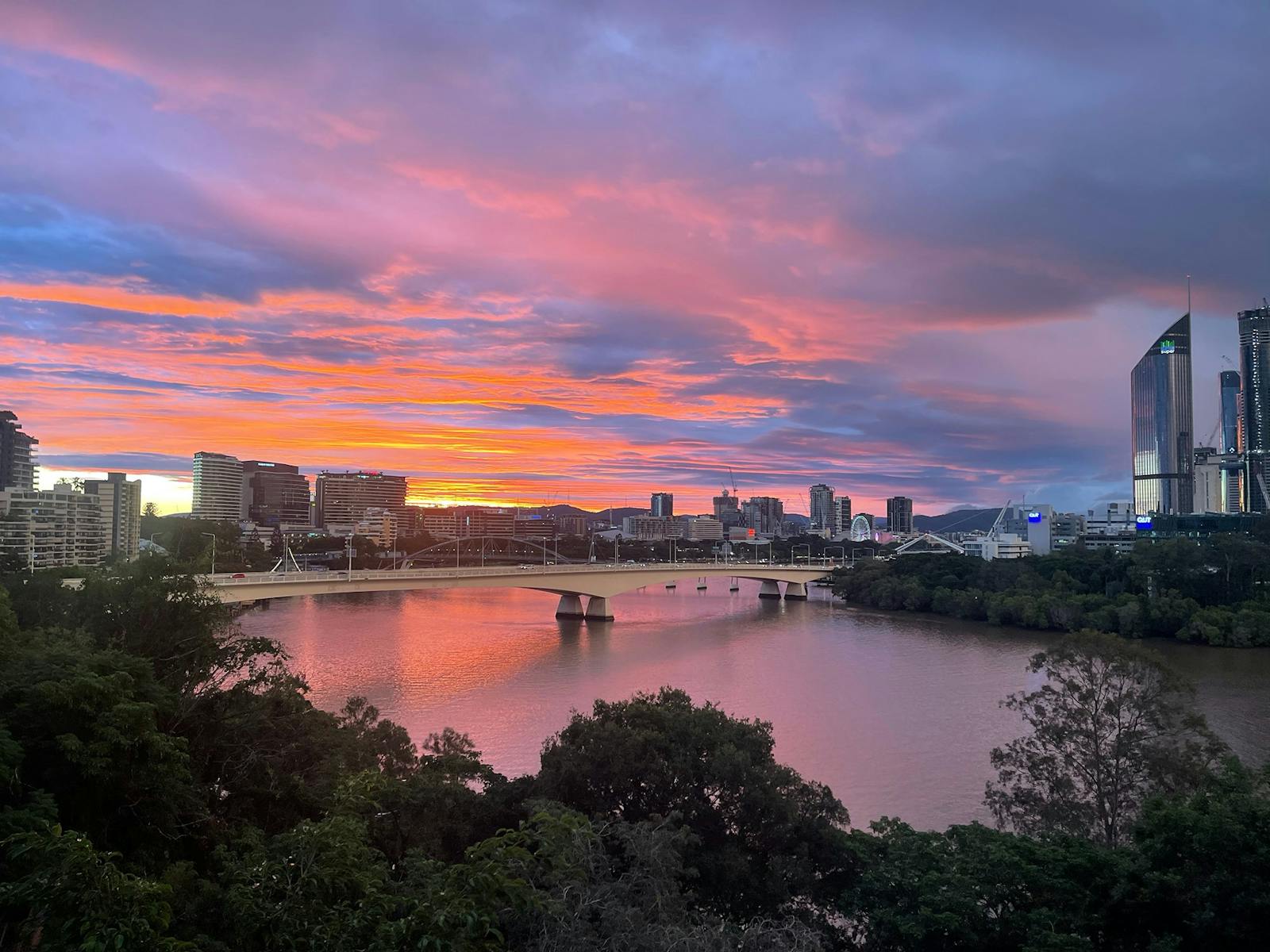 Sunset from Kangaroo Point Cliffs