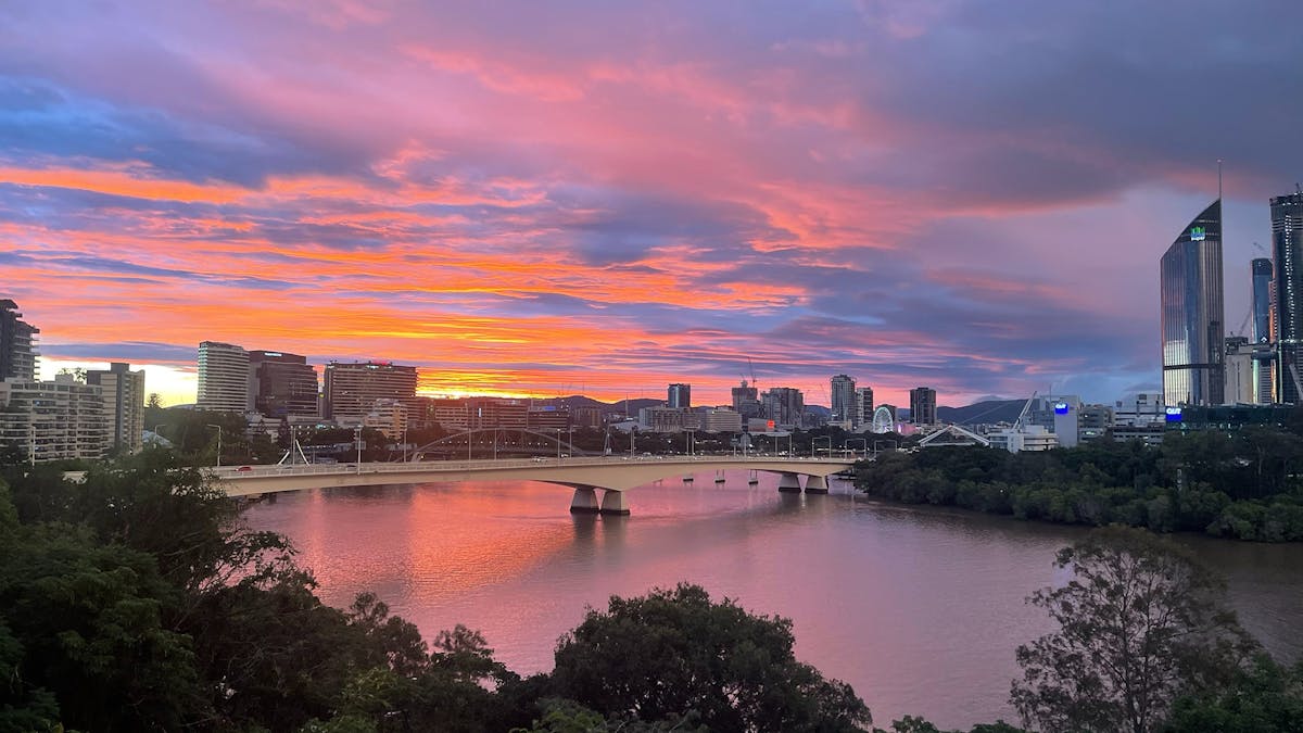 Sunset from Kangaroo Point Cliffs